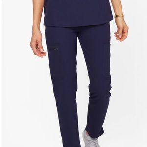 Yola skinny scrub pant. Navy. Small